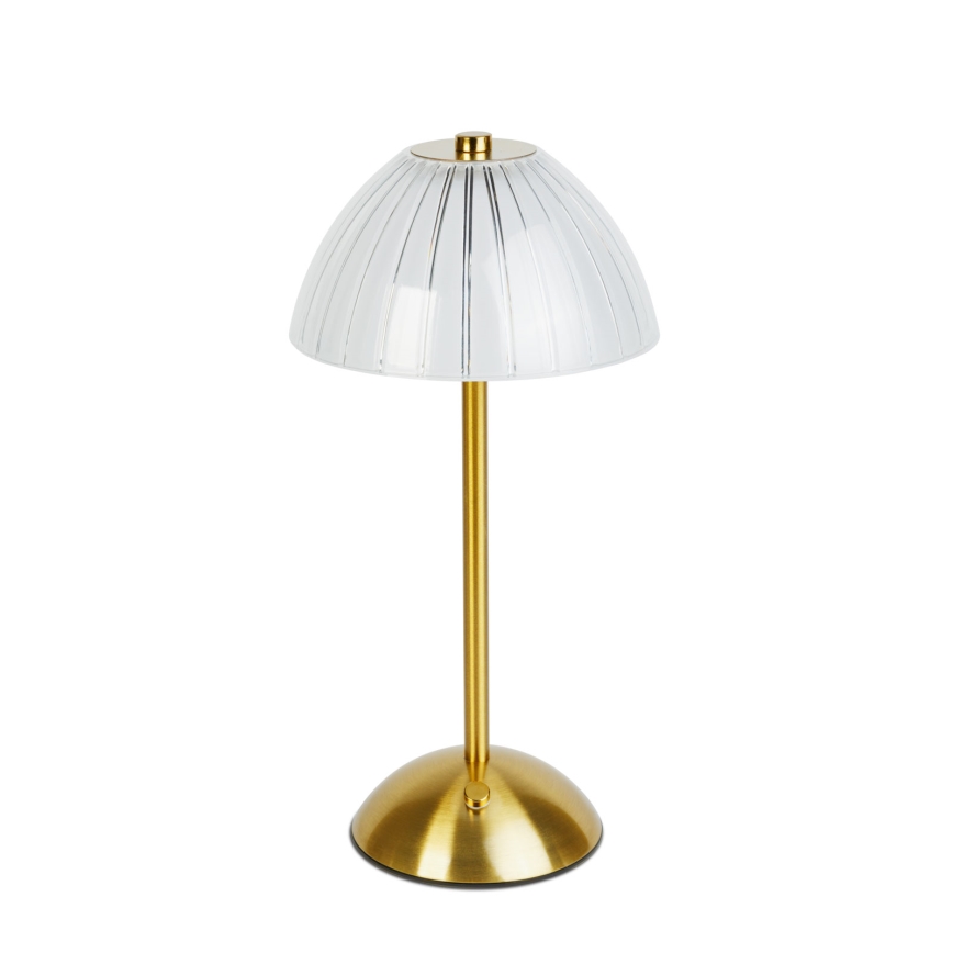 Dimbare oplaadbare LED-tafellamp PARIS LED/2W/5V 2700K/4000K/6500K 800 mAh goudkleurig