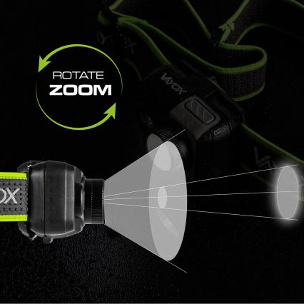 Dimbare oplaadbare LED-hoofdlamp LED/10W/5V/3xAAA IP66 800 lm 1000 mAh