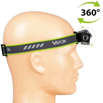 Dimbare oplaadbare hoofdlamp met rood licht 3-in-1 LED/10W/5V IP66 500 lm 800 mAh