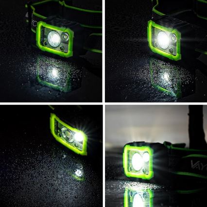 LED-dimbare oplaadbare hoofdlamp met sensor LED/10W/5V IP66 750 lm 1500 mAh