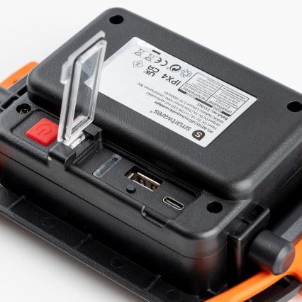 Dimbare oplaadbare LED-schijnwerper 10W/5V USB 6500K IP44