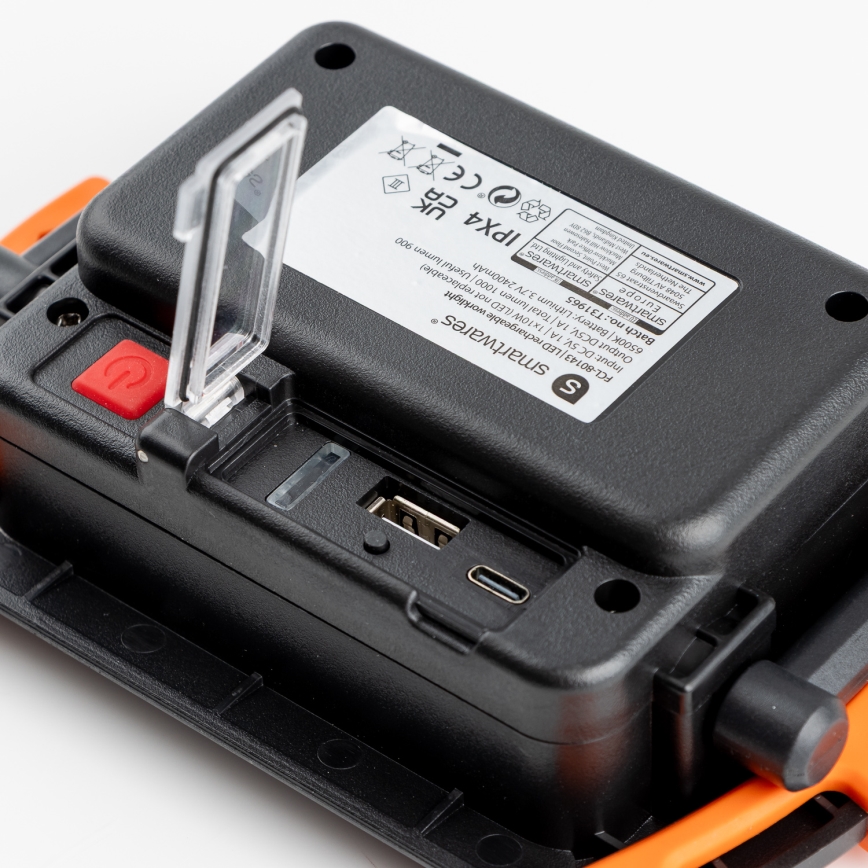 Dimbare oplaadbare LED-schijnwerper 10W/5V USB 6500K IP44