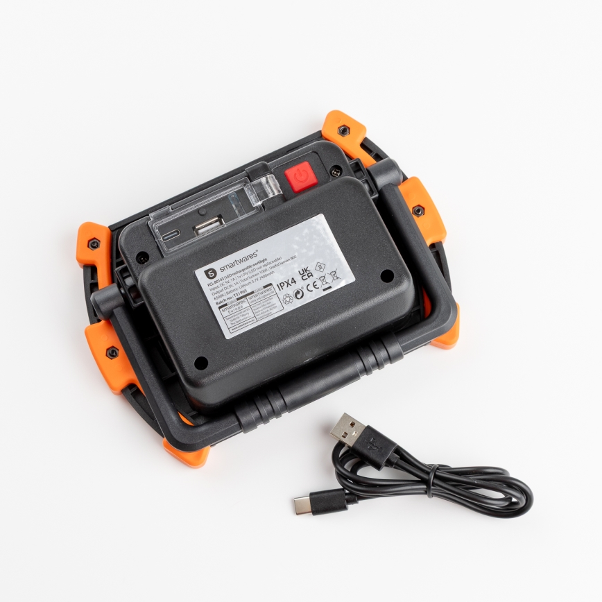 Dimbare oplaadbare LED-schijnwerper 10W/5V USB 6500K IP44