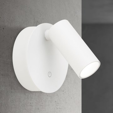 Dimbare oplaadbare LED-wandspot met aanraakbediening LUXY LED/1W/5V 2200 mAh 2700/3000/4000K wit