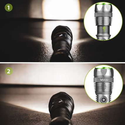 Dimbare oplaadbare LED zaklamp met powerbankfunctie LED/30W/5V IPX7 3000 lm 4000 mAh