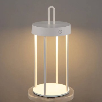 Dimbare oplaadbare tafellamp met aanraakbediening voor buiten GENTLE LED/1,5W/3,7V 3000 mAh IP44 wit