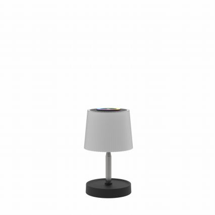 LED RGBW dimbare oplaadbare buitentafellamp met aanraakbediening LED/2W/5V IP44 1200 mAh grijs