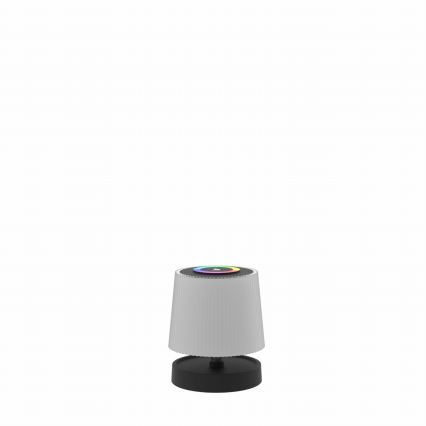 LED RGBW dimbare oplaadbare buitentafellamp met aanraakbediening LED/2W/5V IP44 1200 mAh grijs