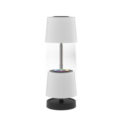 LED RGBW dimbare oplaadbare buitentafellamp met aanraakbediening LED/2W/5V IP44 1200 mAh grijs