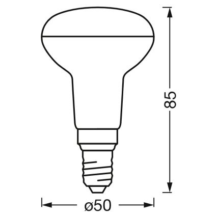 Dimbare LED-reflectorlamp SMART+ R50 E14/3,3W/230V 2700-6500K Wi-Fi - Ledvance