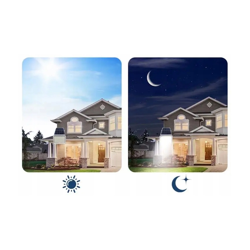 Dimbare LED-zonneschijnwerper LED/150W/3,2V 5000K 15000 mAh IP65 zwart + afstandsbediening