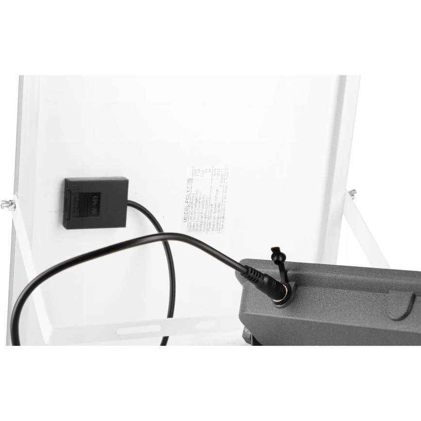 Dimbare LED-zonneschijnwerper LED/150W/3,2V 5000K 15000 mAh IP65 zwart + afstandsbediening