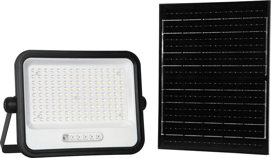 Dimbare zonne-LED-schijnwerper LED/300W/3,2V 2000-8000K IP65 15000 mAh zwart + afstandsbediening