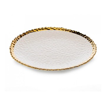 Dinerbord KATI 25 cm crème/goudkleurig