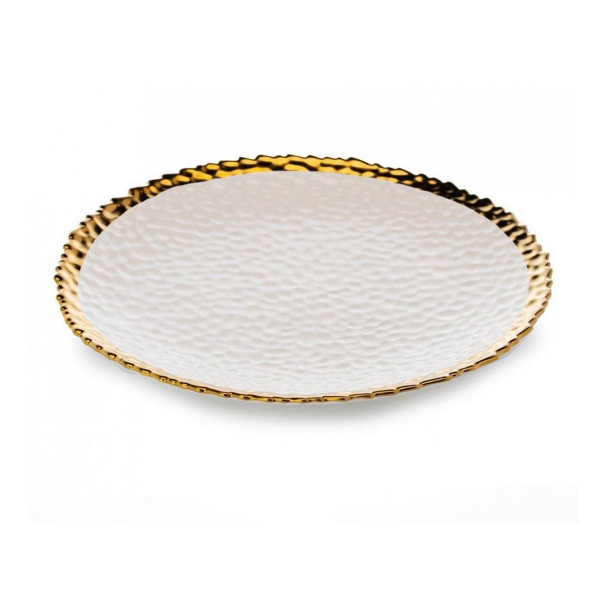 Dinerbord KATI 25 cm crème/goudkleurig