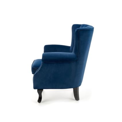 Donkerblauwe fauteuil CLARUS