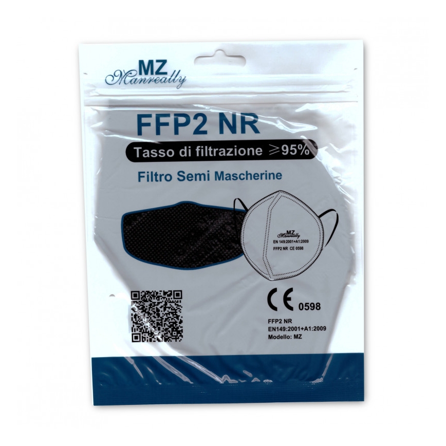 Donkerroze Ademhalingsmasker FFP2 NR CE 0598 - 1stuk