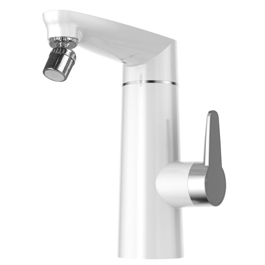 Doorstroomverwarmer met LED-display 3000W/230V IPX4 wit