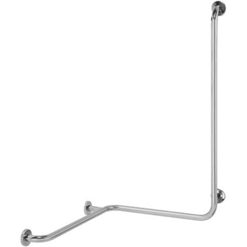 Douchegreep 58x118 cm roestvrij staal/zilver