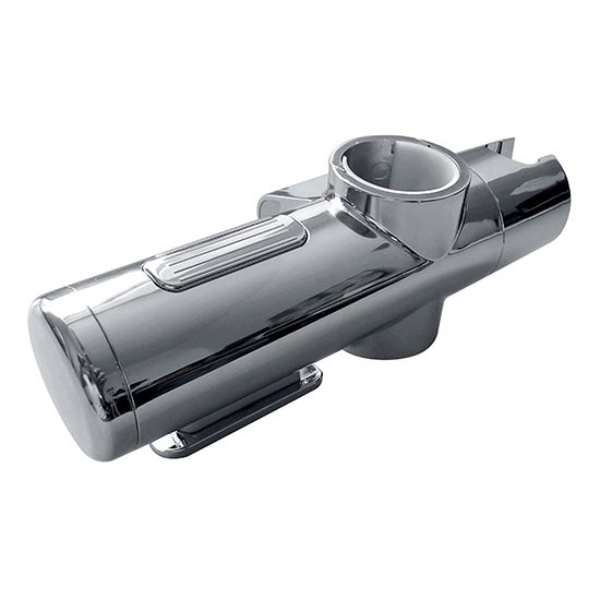 Douchehouder 18,2x6 cm zilverkleurig