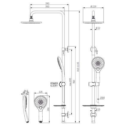 Doucheset MARTOFTE zwart