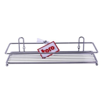 Douchewandplank 10x30 cm glanzend chroom