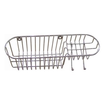 Douchewandplank 11x34,6 cm glanzend chroom