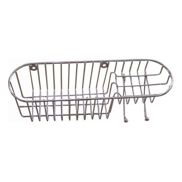 Douchewandplank 11x34,6 cm glanzend chroom