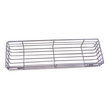 Douchewandplank 12x40 cm glanzend chroom