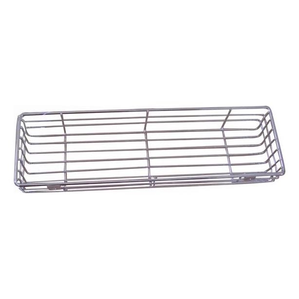 Douchewandplank 12x40 cm glanzend chroom