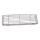 Douchewandplank 12x40 cm glanzend chroom