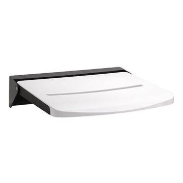 Douchezitje 46,2 x 12 cm zwart/wit