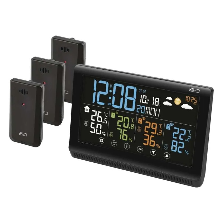 Draadloos weerstation 5V/3xAAA + 2xAAA
