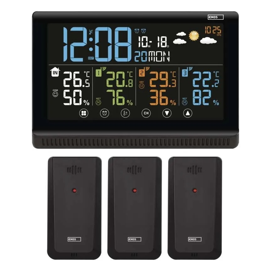 Draadloos weerstation 5V/3xAAA + 2xAAA