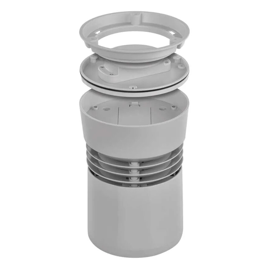 Draadloos weerstation met kleuren LCD-scherm en pluviometer 3xAAA zwart