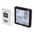 Draadloos weerstation met wekker 3xAA + 2xAAA zwart