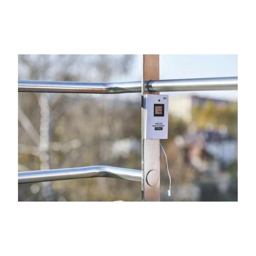 Draadloos weerstation met wekker 5V/3xAAA + 2xAAA zwart