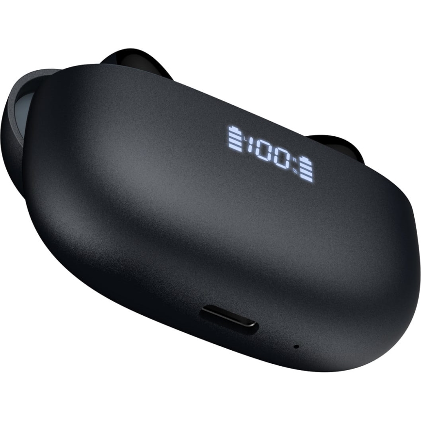 Draadloze koptelefoon met ANC+ENC 300 mAh + 2x 40 mAh zwart