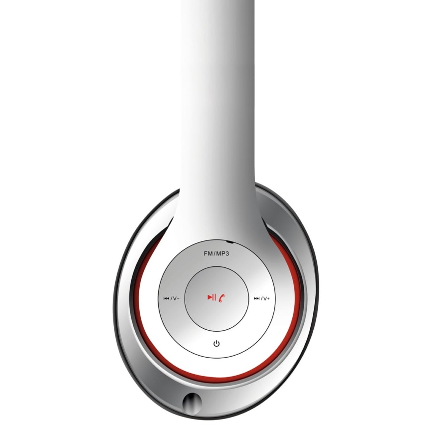 Draadloze Bluetooth-hoofdtelefoon 400 mAh wit