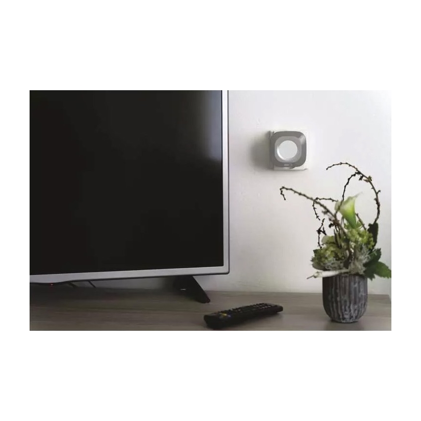 Draadloze deurbel met stekker 230V + 1xCR2032 IP44 grijs