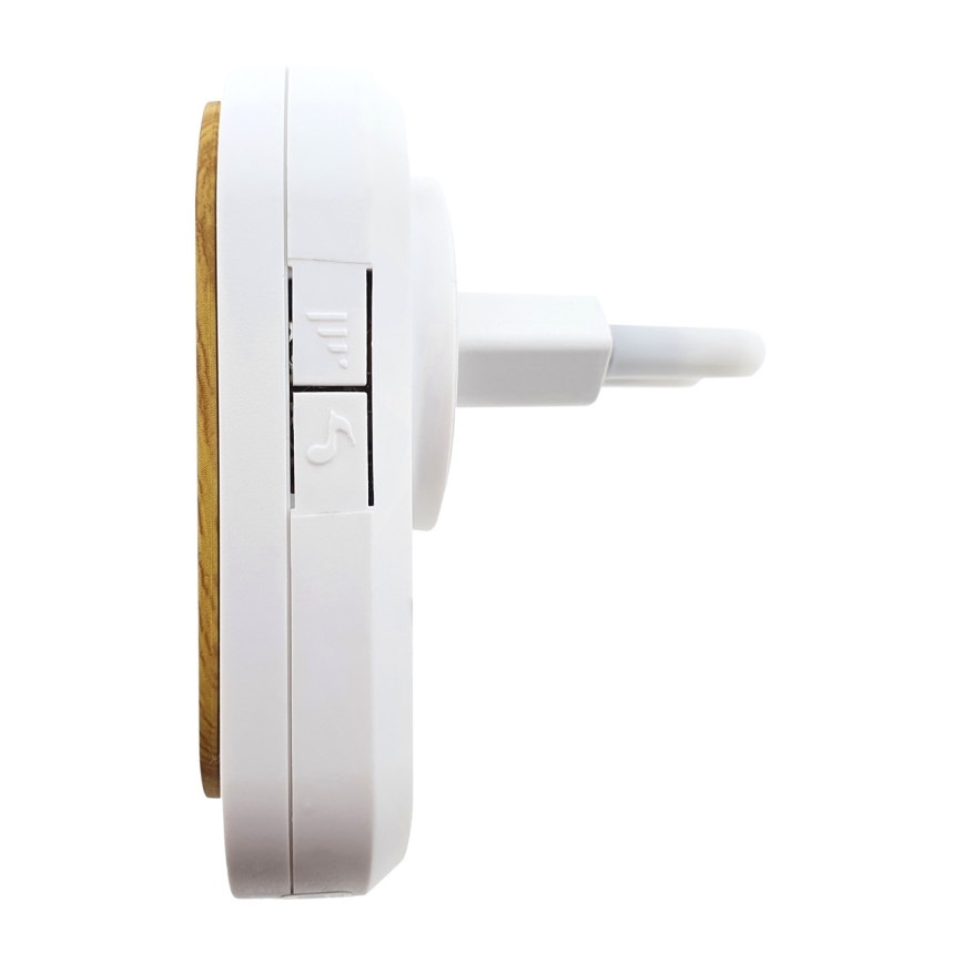 Draadloze deurbel met stekker BELL 230V + 1x23A bruin