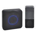 Draadloze deurbel op batterijen 3V/3xAAA IP56 zwart
