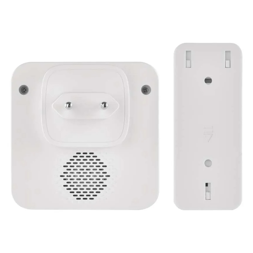 Draadloze deurbel voor in het stopcontact GoSmart 230V + 1xCR2032 wit Wi-Fi