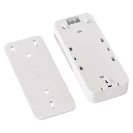 Draadloze deurbel voor in het stopcontact GoSmart 230V + 1xCR2032 wit Wi-Fi