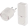 Draadloze deurbel voor stopcontact 230V + 1x CR2032, wit