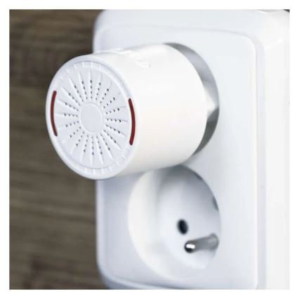 Draadloze deurbel voor stopcontact 230V + 1x CR2032, wit