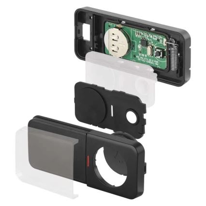 Draadloze deurbel voor stopcontact 230V + 1xCR2032 zwart