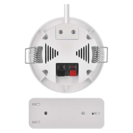 Draadloze inbouwdeurbel 230V + 1xCR2032 wit