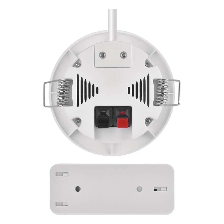 Draadloze inbouwdeurbel 230V + 1xCR2032 wit