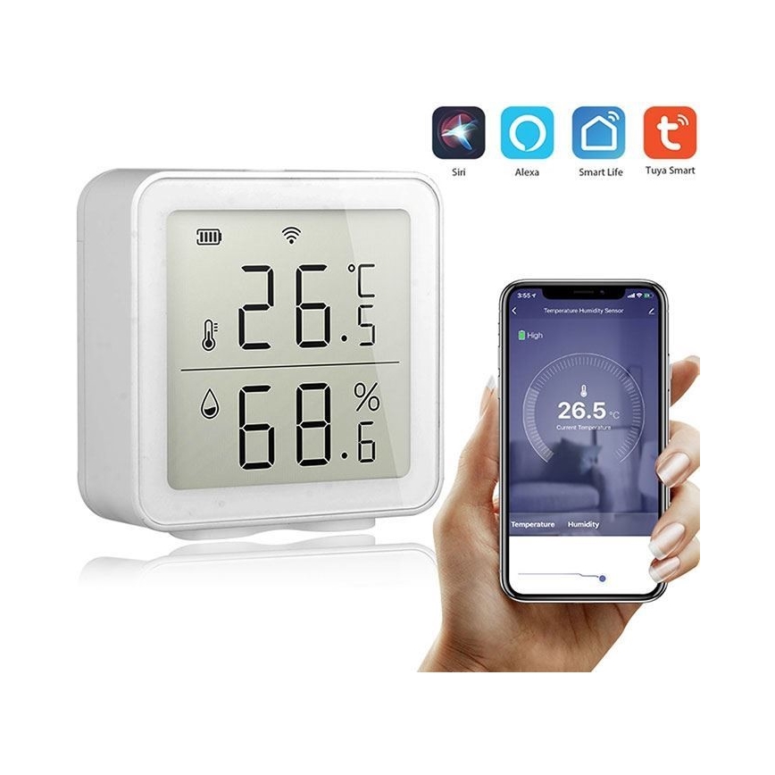 Draadloze thermometer met een vochtigheidsmeter 3xAA Wi-Fi Tuya